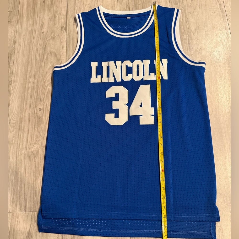Jesus Shuttlesworth Shirts 34 Lincoln High School Basketball Jersey small